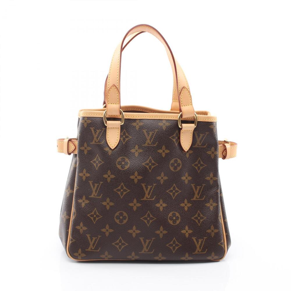 Louis Vuitton Batignolles Handbag Canvas Leather Monogram Brown